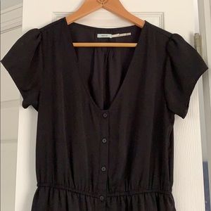 Urban Outfitters Button-up Black Dress w Pockets